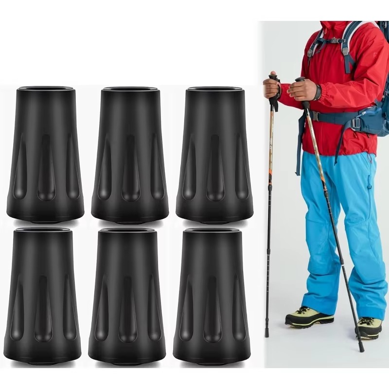 Trekking Pole Rubber Tips Feet Replacement - أطراف حماية بديلة لعصي المشي، أطراف