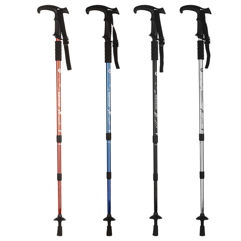 Folding Walking Sticks Hiking Adjustable - عصا مشي خارجية قابلة للتعديل من