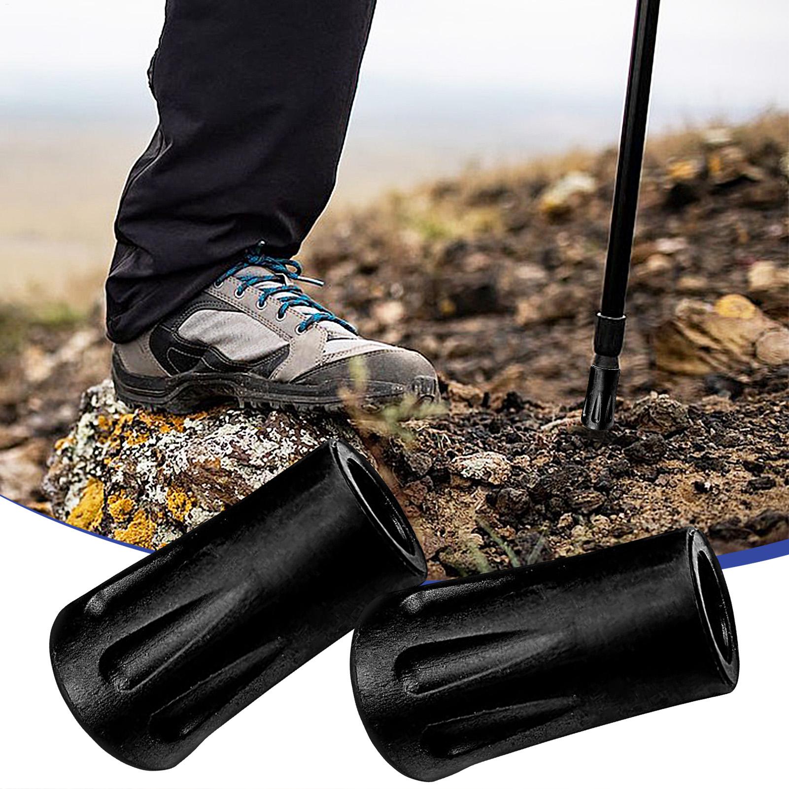 Trekking Pole Rubber Tips Feet Replacement - 6 قطع من أطراف عصا المشي