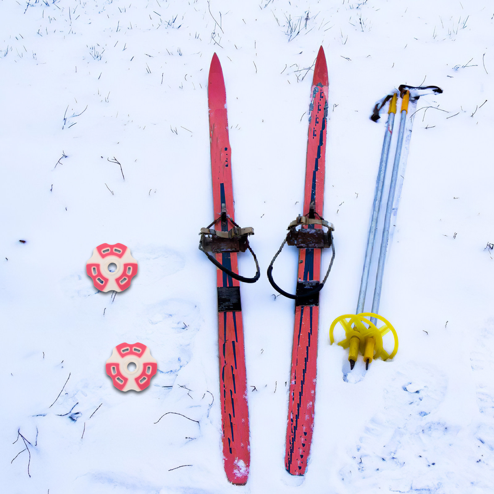 Snow Baskets Mud Baskets Trekking Pole - مجموعة من سلال عصي المشي (عبوة
