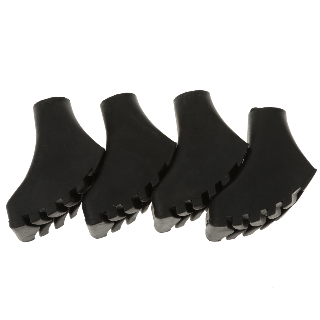 Trekking Pole Rubber Tips Feet Replacement - 4 × وسادات أسفلت للمشي، أقدام