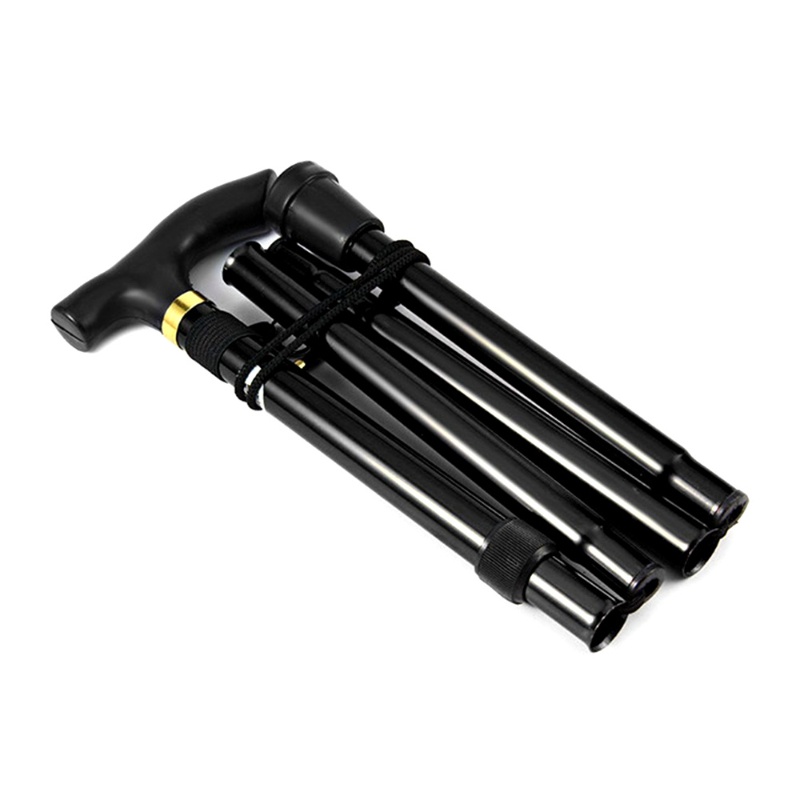 عصا مشي قابلة للطي من سبائك ال - مراجعة Folding Walking Sticks Hiking Adjustable وسعره