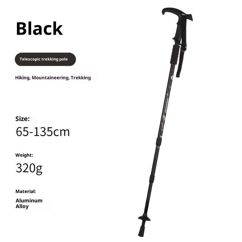 عصا مشي خارجية قابلة للتعديل م - مراجعة Folding Walking Sticks Hiking Adjustable وسعره