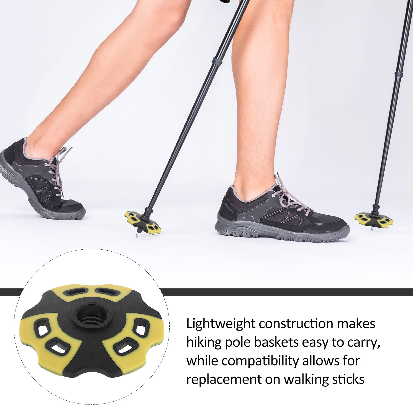 قطعتان من ملحقات استبدال سلة ع - مراجعة Snow Baskets Mud Baskets Trekking Pole وسعره