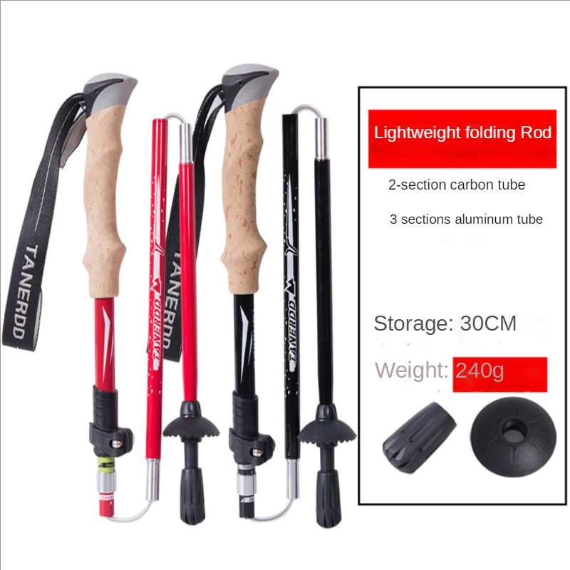 عمود رحلات من ألياف الكربون ،  - مراجعة Carbon Fiber Trekking Poles Ultralight Pair وسعره