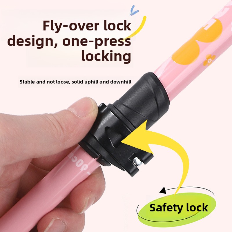عصا مشي قابلة للطي للأطفال، عص - مراجعة Folding Walking Sticks Hiking Adjustable وسعره