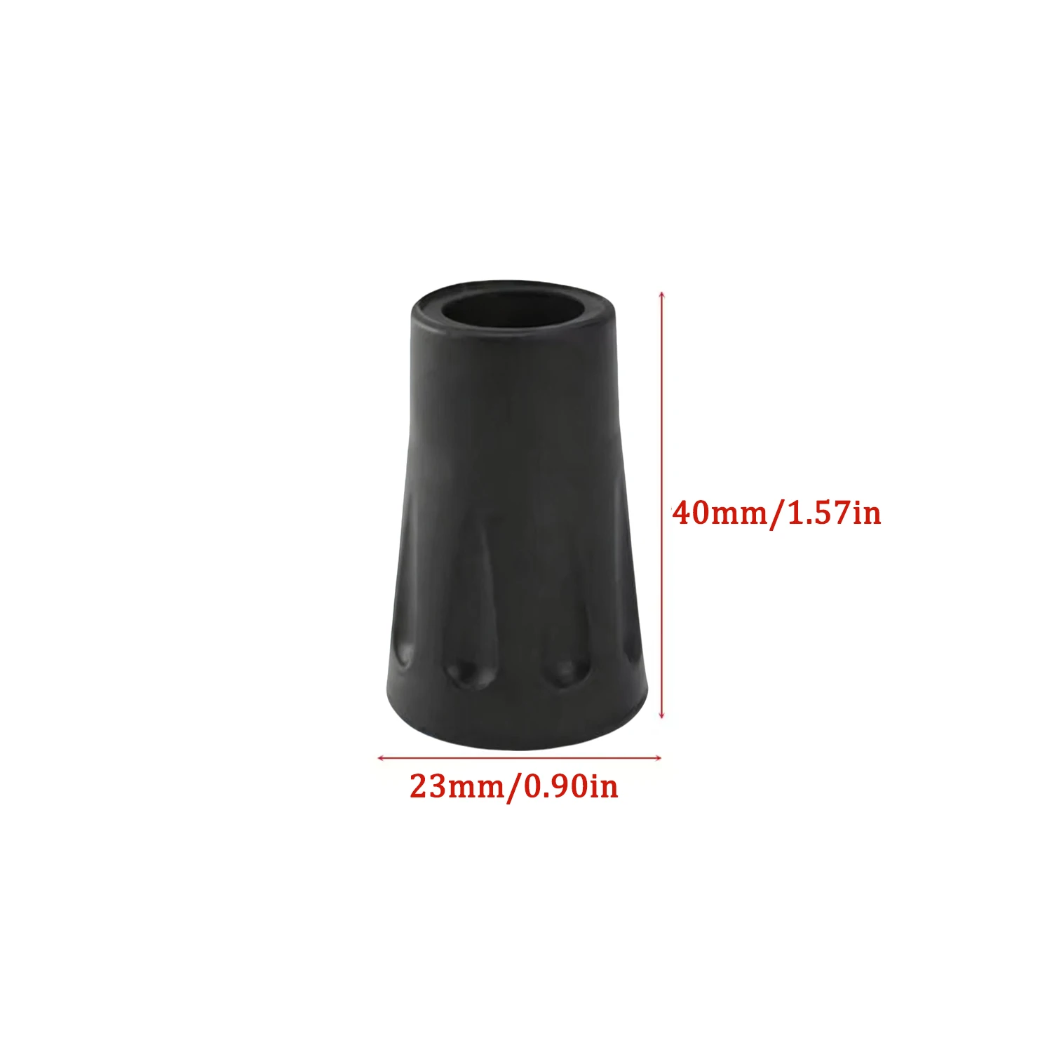 10-40 قطعة من واقيات الأطراف ا - مراجعة Trekking Pole Rubber Tips Feet Replacement وسعره