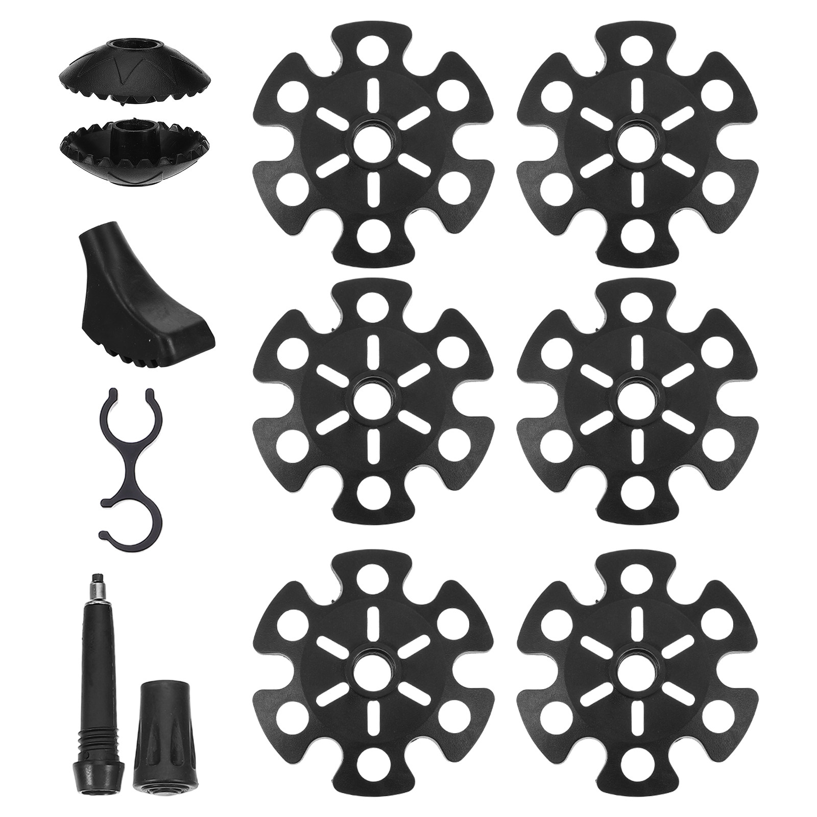 مجموعة واحدة من واقيات أطراف ع - مراجعة Snow Baskets Mud Baskets Trekking Pole وسعره