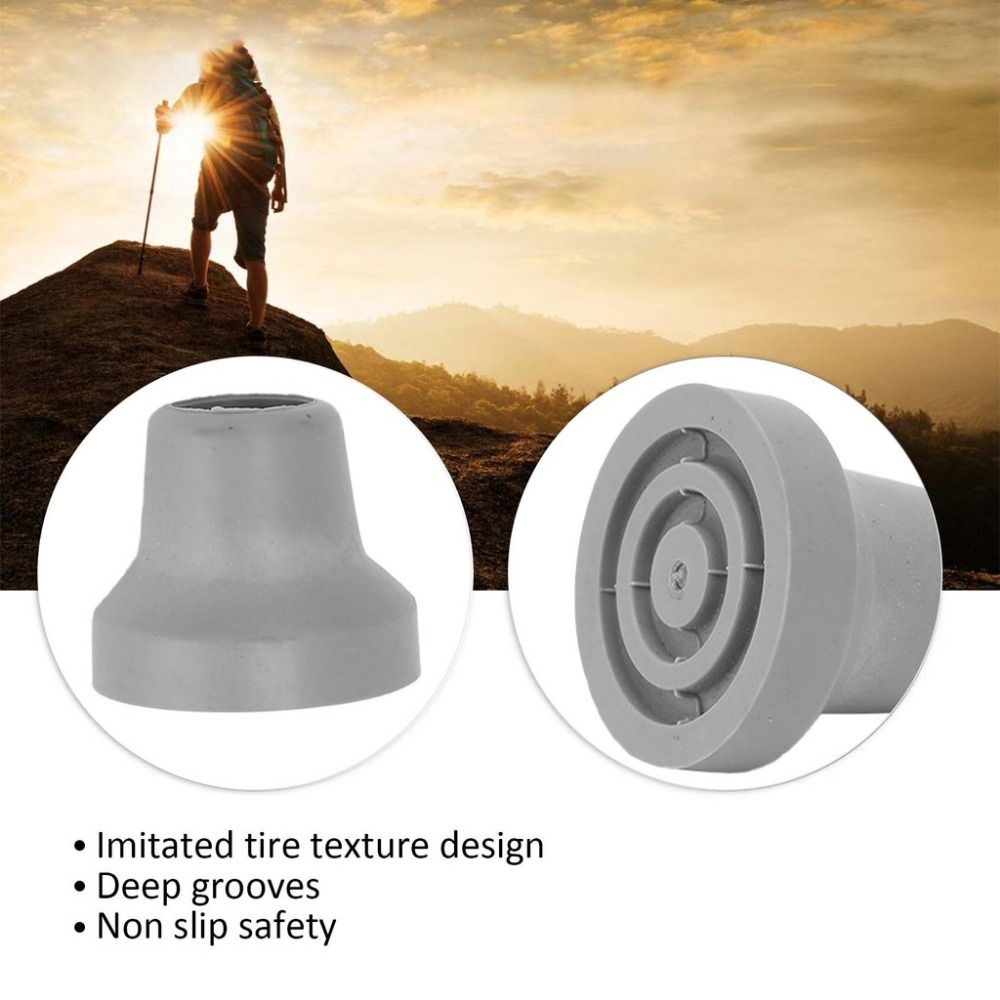 قطعتان من ملحقات عصا المشي، أط - مراجعة Trekking Pole Rubber Tips Feet Replacement وسعره