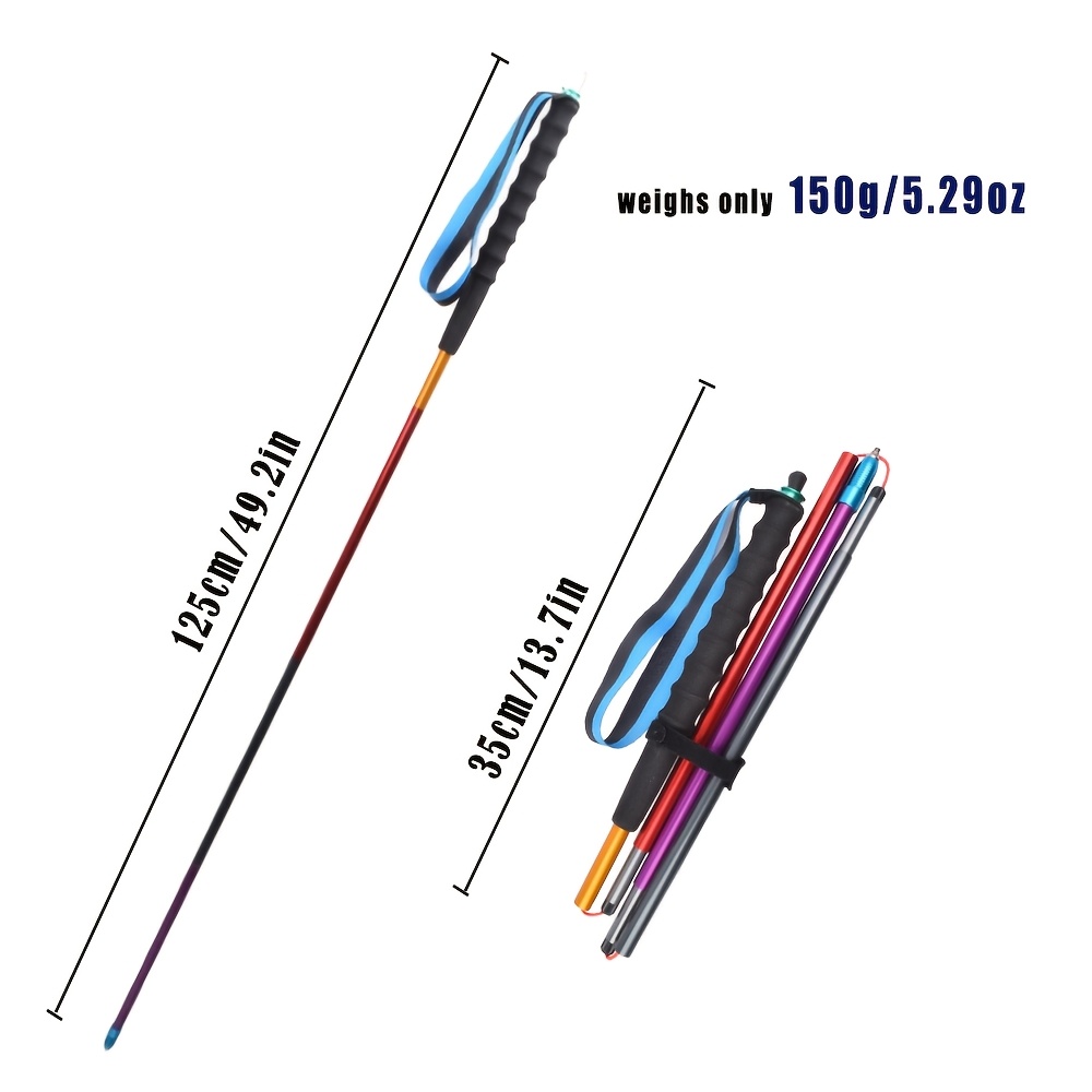للطي خفيفة 7075 سبائك الألومني - مراجعة Quick Lock Trekking Poles Aluminum 7075 وسعره