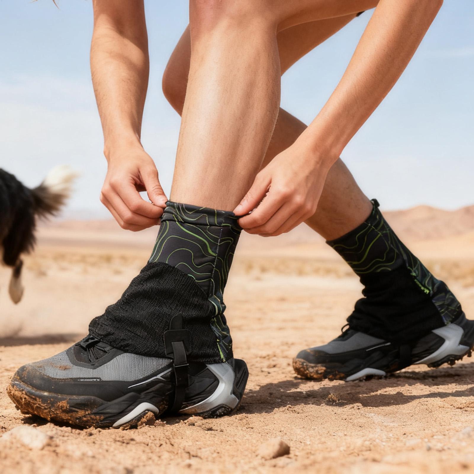 زوج واحد من الجراميق في الهواء - مراجعة Gaiters Waterproof Breathable Hiking وسعره