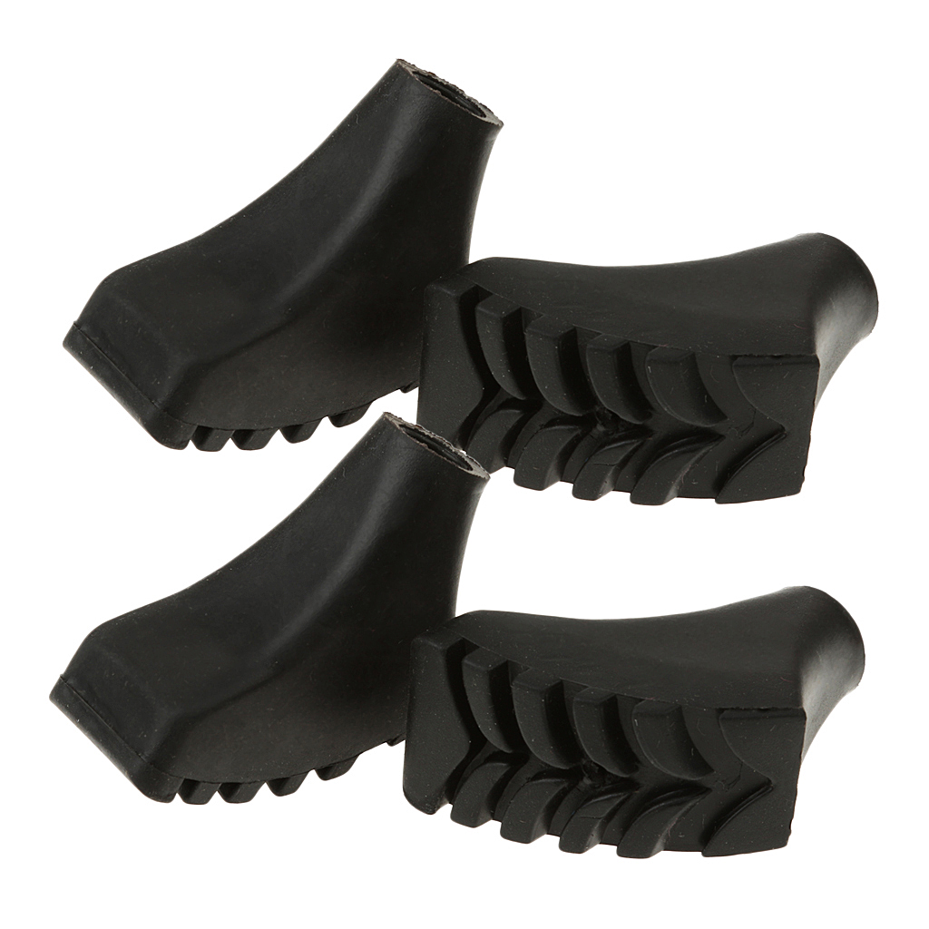 4 × وسادات أسفلت للمشي، أقدام  - مراجعة Trekking Pole Rubber Tips Feet Replacement وسعره