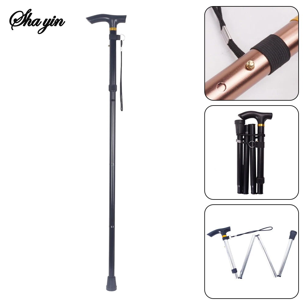 عصا مشي قابلة للتعديل والطي، م - مراجعة Folding Walking Sticks Hiking Adjustable وسعره