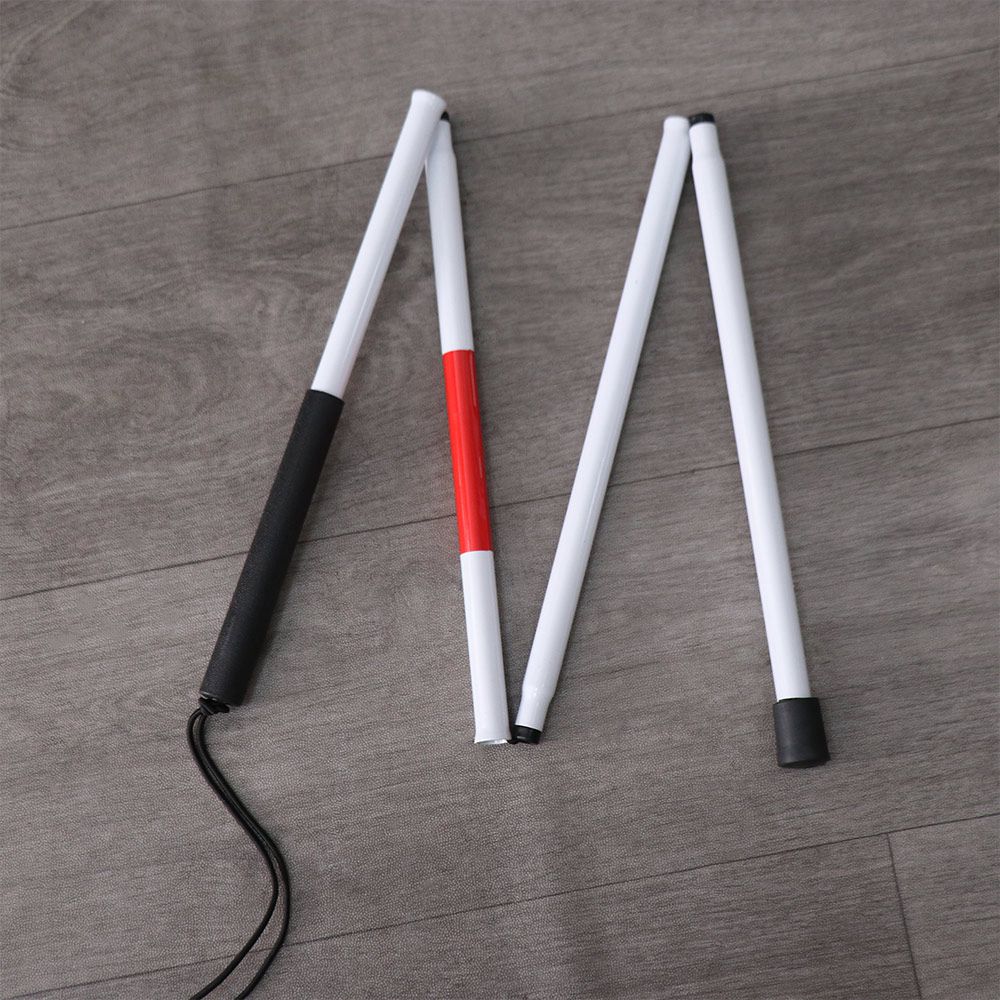 عصا مشي قابلة للطي مصنوعة من س - مراجعة Folding Walking Sticks Hiking Adjustable وسعره