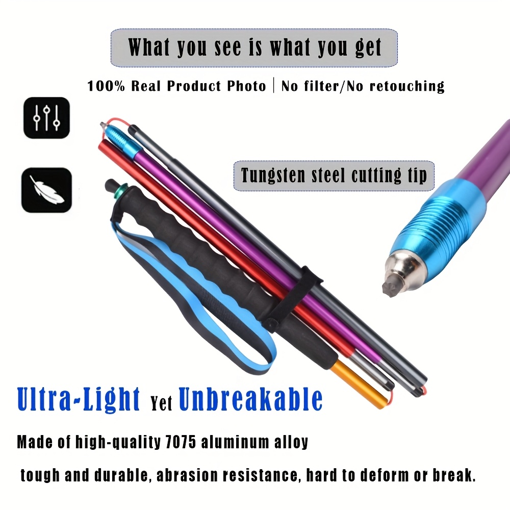 عصي مشي قابلة للطي خفيفة الوزن - مراجعة Quick Lock Trekking Poles Aluminum 7075 وسعره