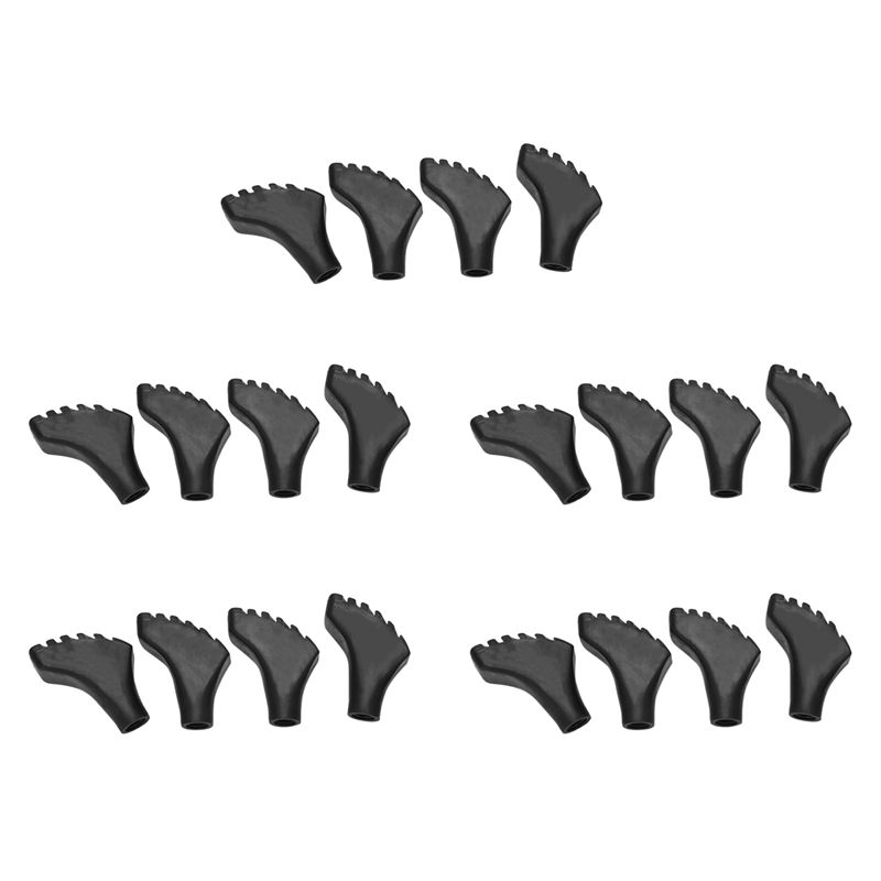 B48B-20: مجموعة من رؤوس التبدي - مراجعة Trekking Pole Rubber Tips Feet Replacement وسعره