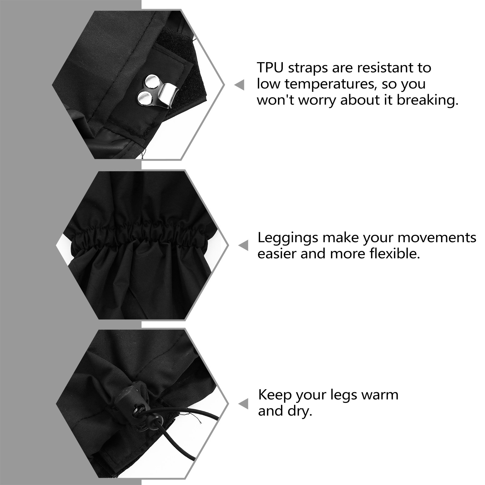 زوج واحد من واقيات الساق القاب - مراجعة Gaiters Waterproof Breathable Hiking وسعره