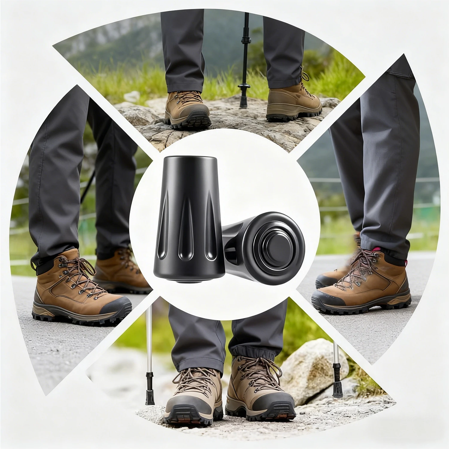 10-40 قطعة من أطراف المطاط لعص - مراجعة Trekking Pole Rubber Tips Feet Replacement وسعره