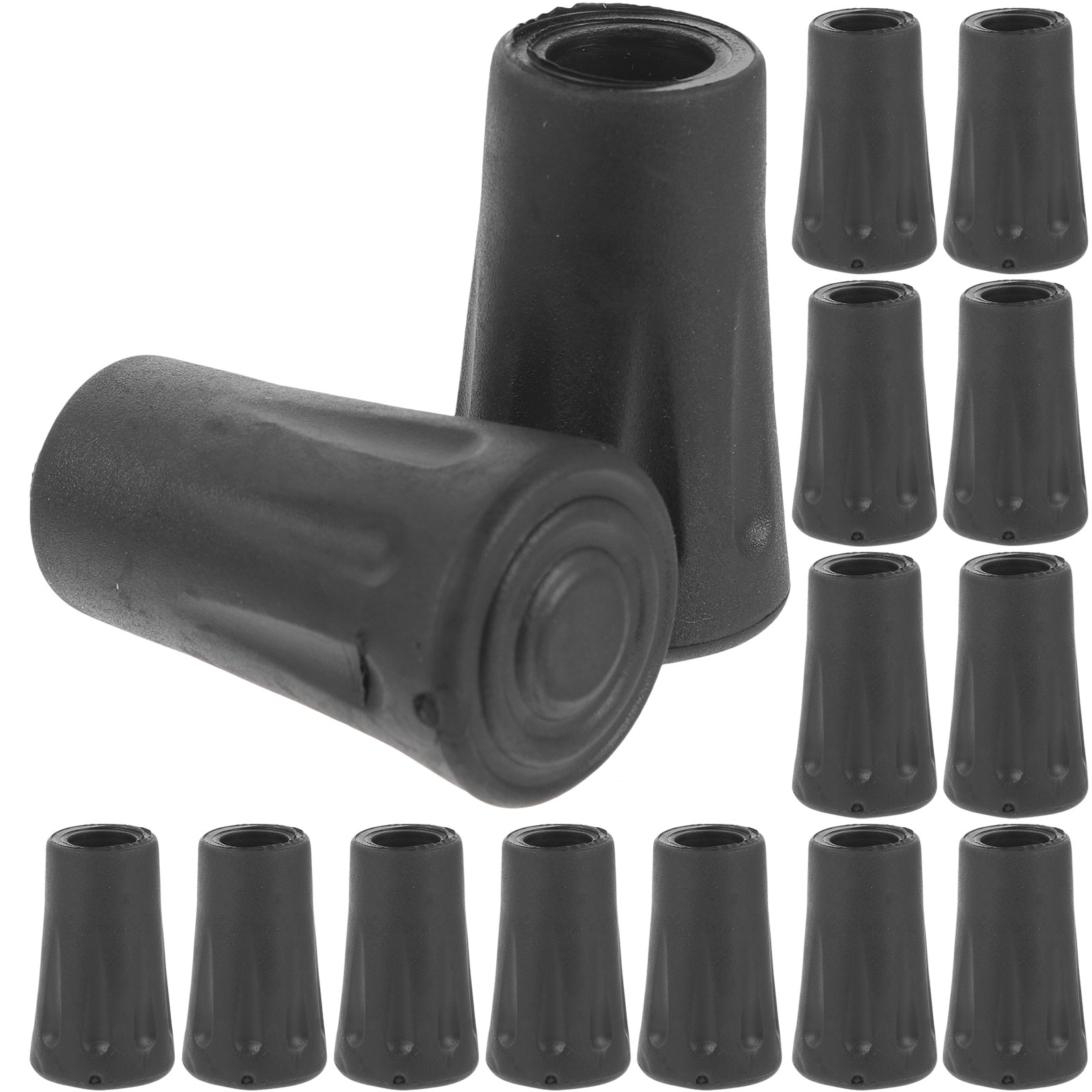 24 قطعة من أغطية أطراف عصي الم - مراجعة Trekking Pole Rubber Tips Feet Replacement وسعره