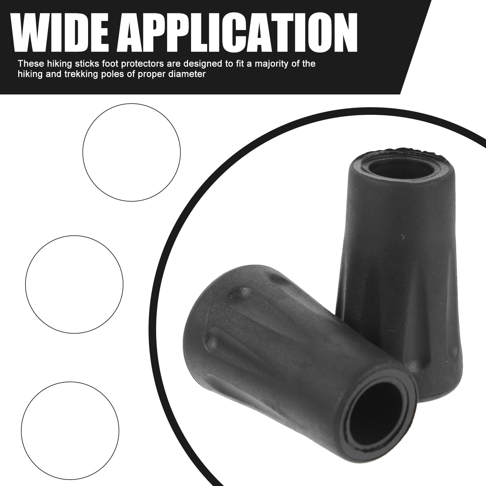 24 قطعة من أغطية أطراف عصي الم - مراجعة Trekking Pole Rubber Tips Feet Replacement وسعره