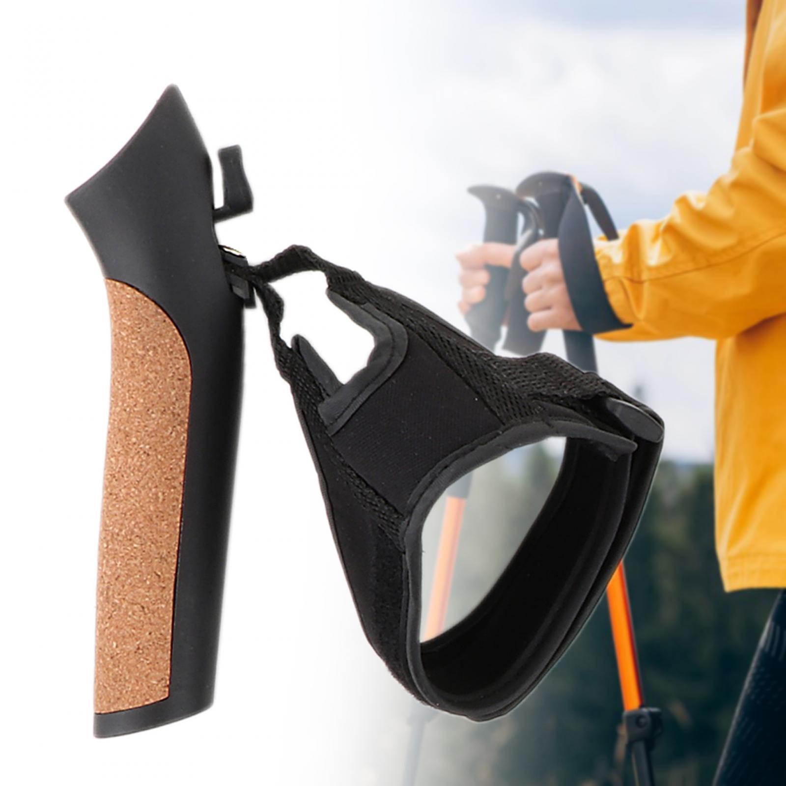 مقبض عصا المشي المريح مع رأس ب - مراجعة Wrist Straps Replacement Trekking Pole وسعره